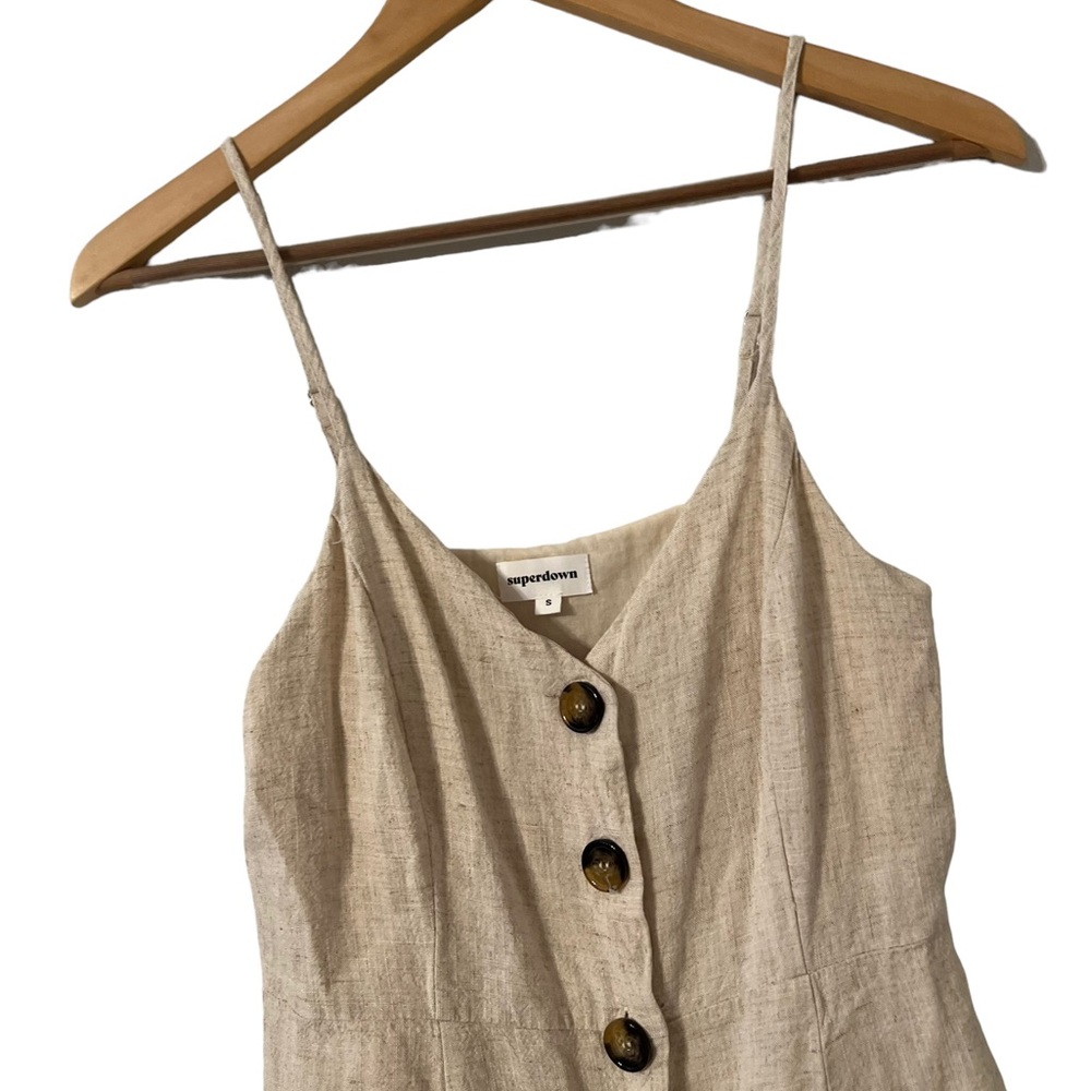 Revolve X Superdown Linen Button Down Mini Dress - image 3